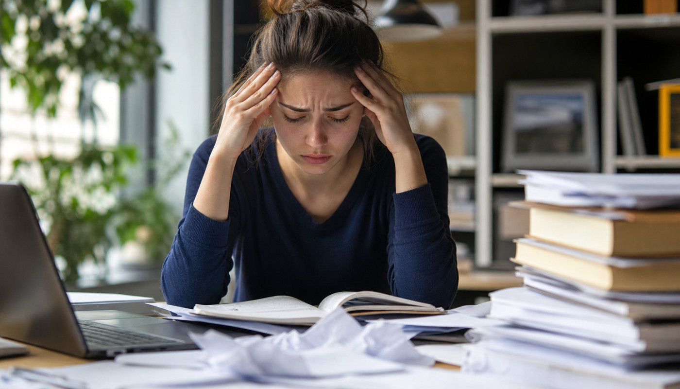 El efecto dominó del estrés laboral en el rendimiento académico
